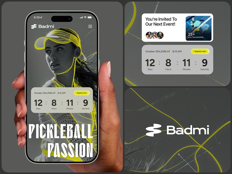 Pickleball Mobile Responsive UI