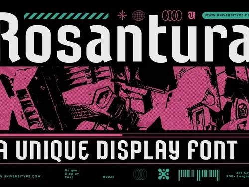 UT Rosantura : A Unique Display Font