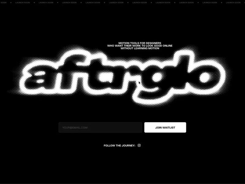The coming soon page is live ✨