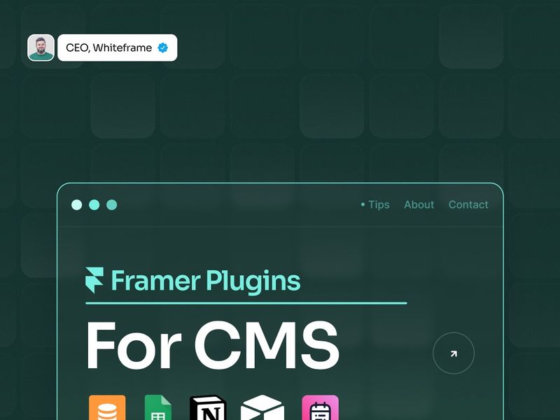 5 Framer CMS plugins that fix your whole content workflow. 🧵