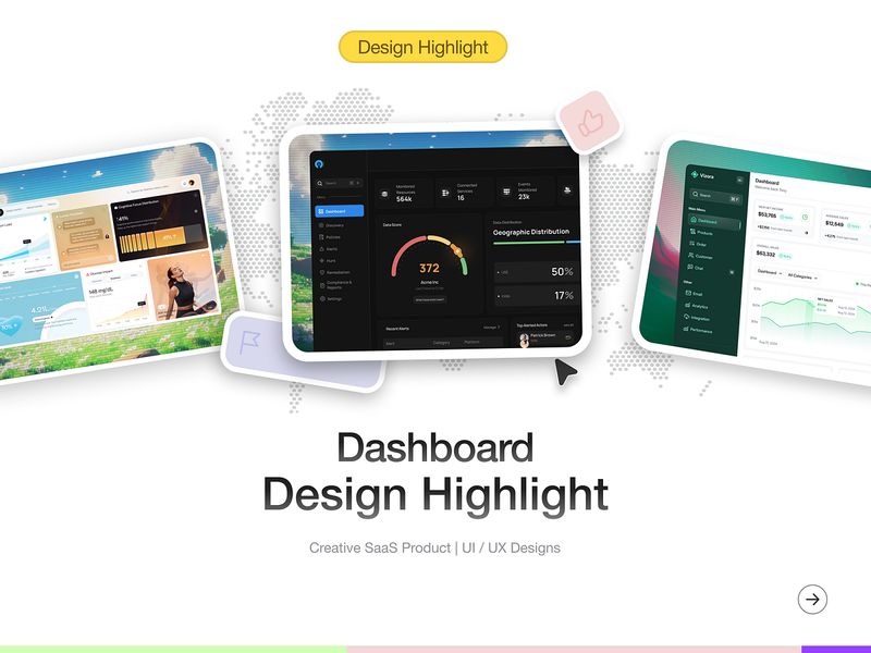 Dashboard UI Highlights 🖥️