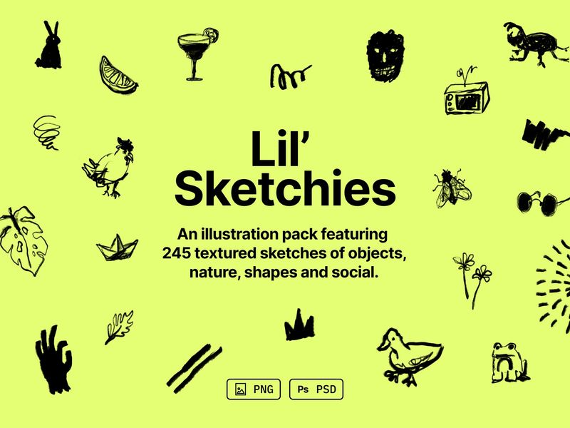 Lil' Sketchies Illustration Pack