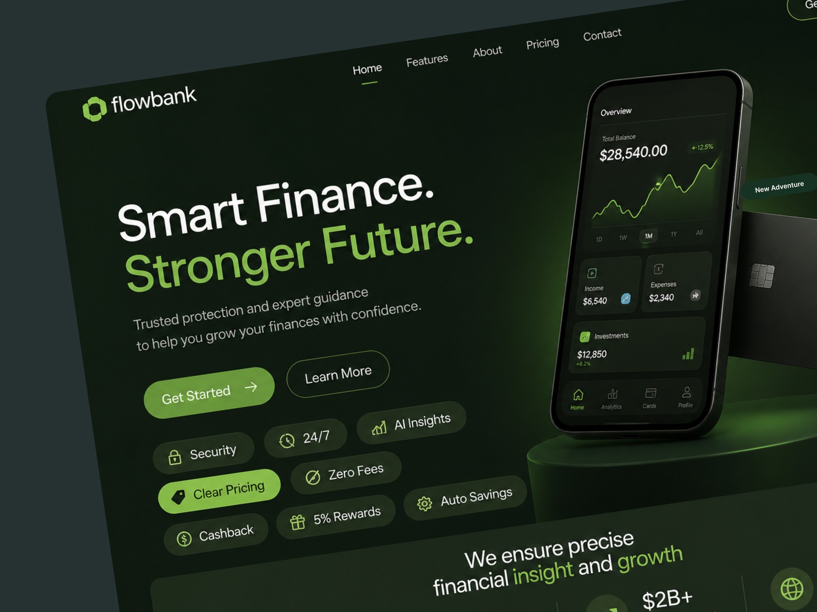 Flowbank Smart Finance Banking Management System Image 0