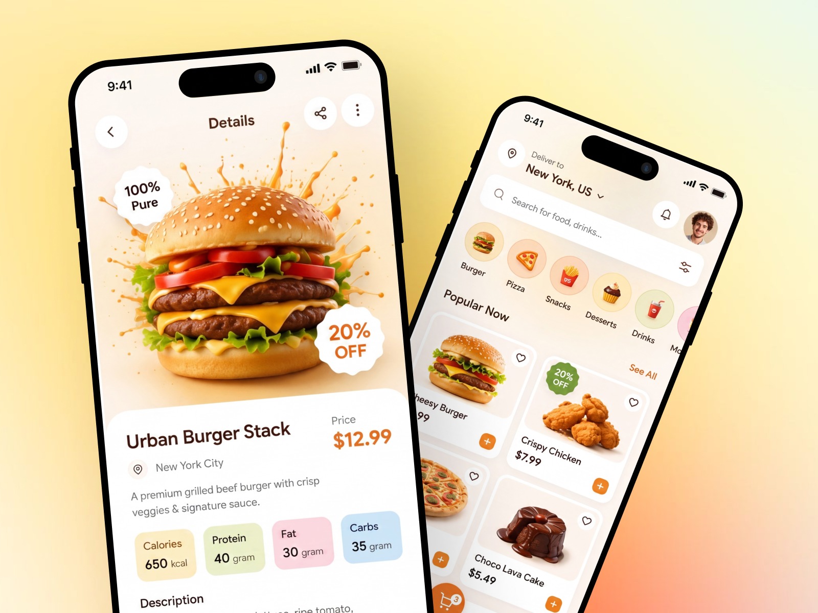 Fast Food Order E-commerce App Design Image 1