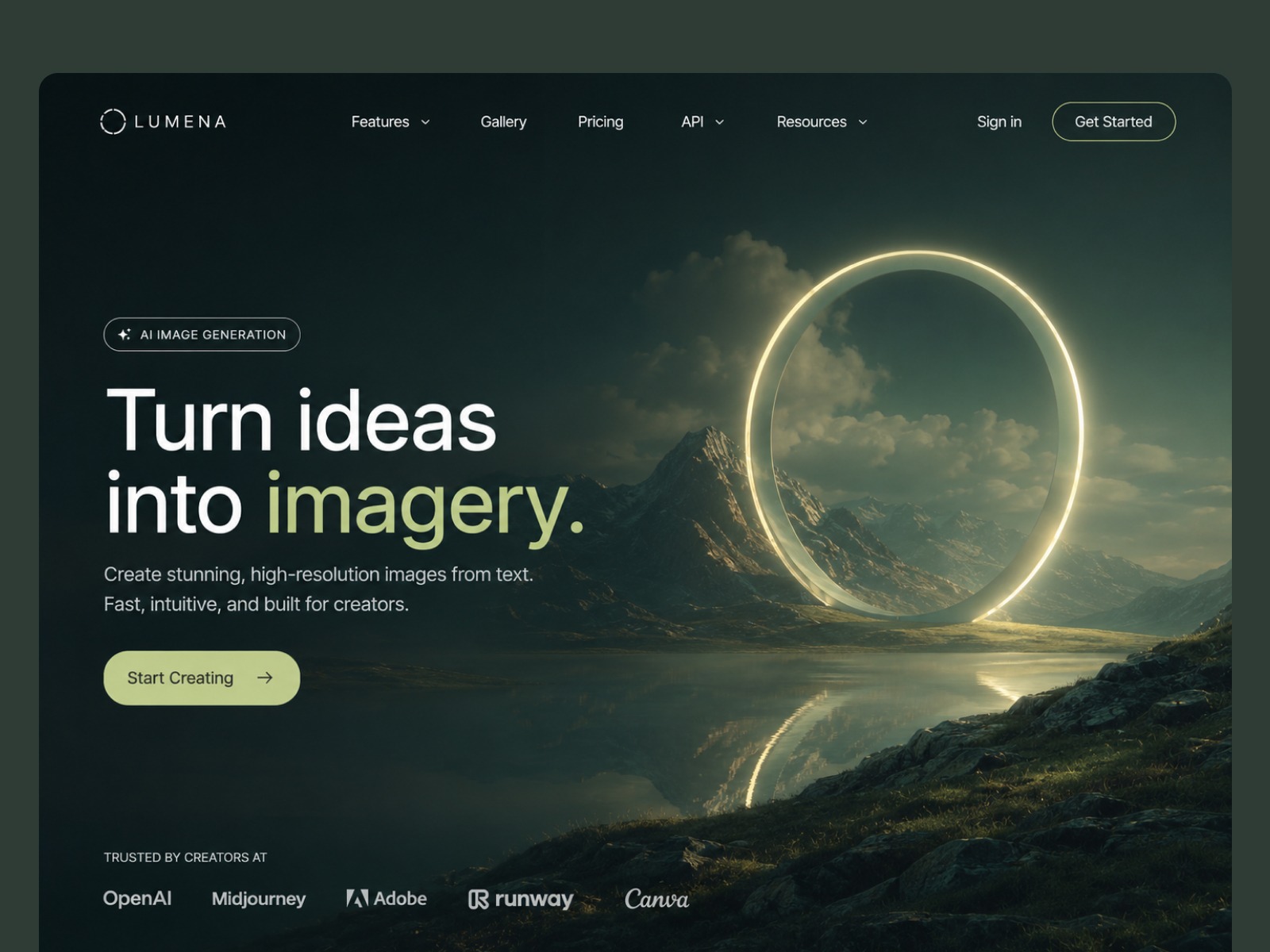 Turn Ideas Into Stunning Imagery - Image Generation Platform Image 0
