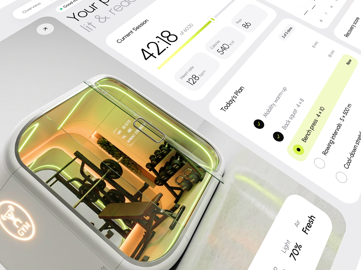 Pulse Pod — Smart Private Gym Dashboard Image 0