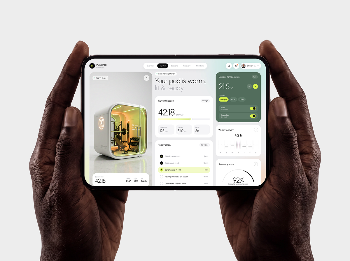 Pulse Pod — Smart Private Gym Dashboard Image 3