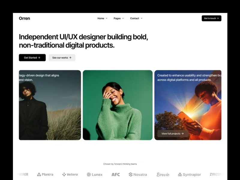 Orren. by Meta Flow - Portfolio, Agency design asset by webflow