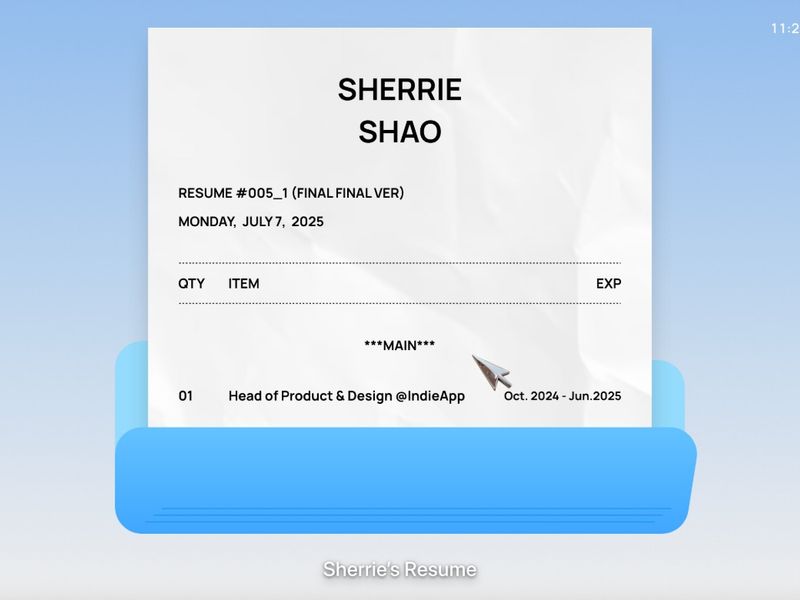 A Designer's Resume