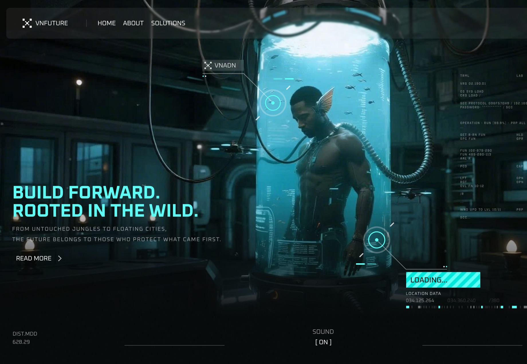 Sci-Fi Lab Landing page concept Image 0