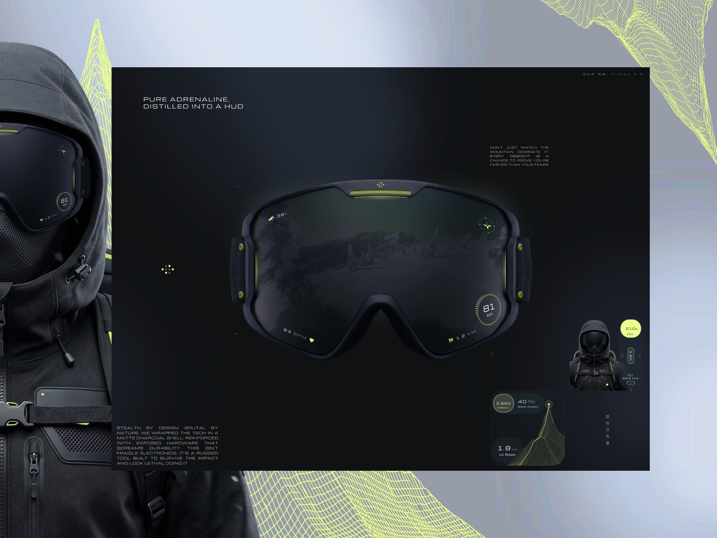 AR Goggles HUD — Tactical Freeride Image 0