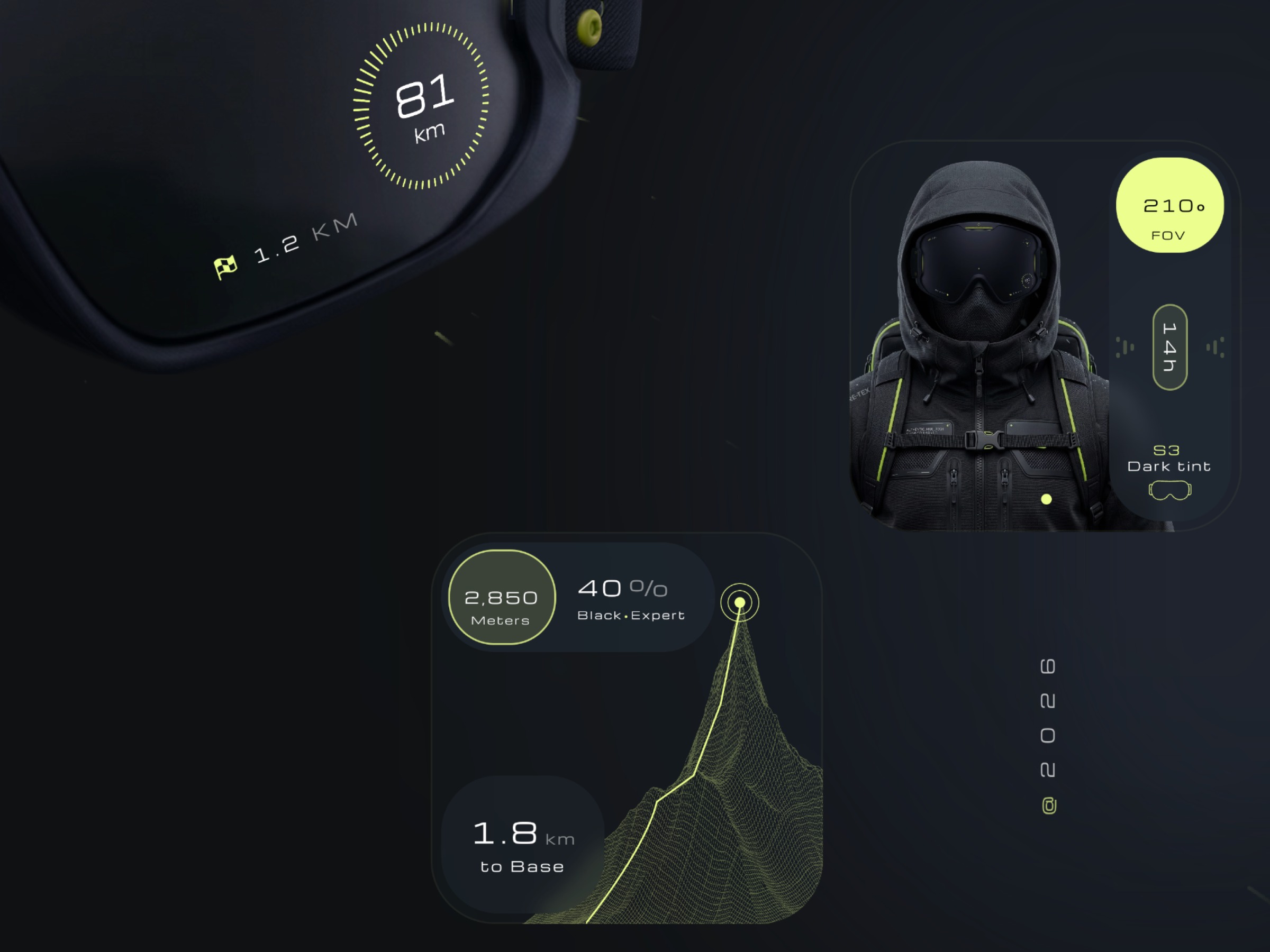 AR Goggles HUD — Tactical Freeride Image 2