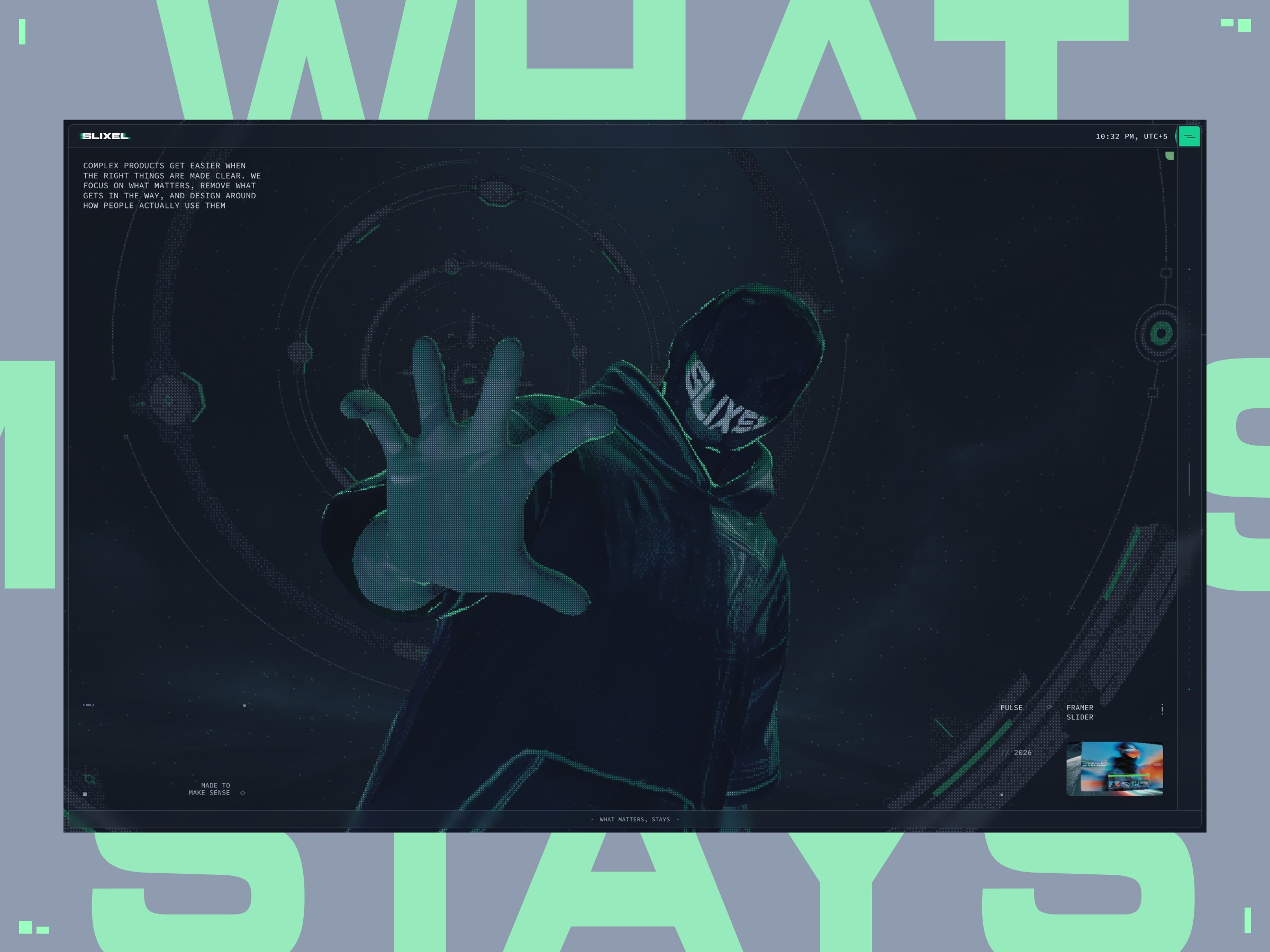 SLIXEL: Interactive Product Design Portfolio