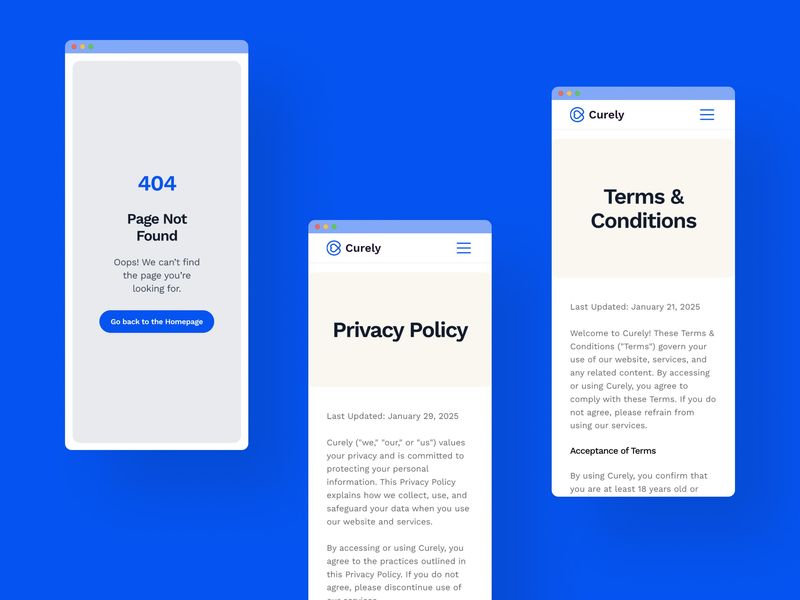 Curely · Health Care Website Template