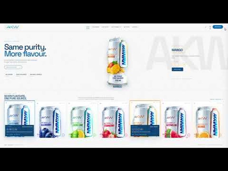 AKW Flavoured Canned Water