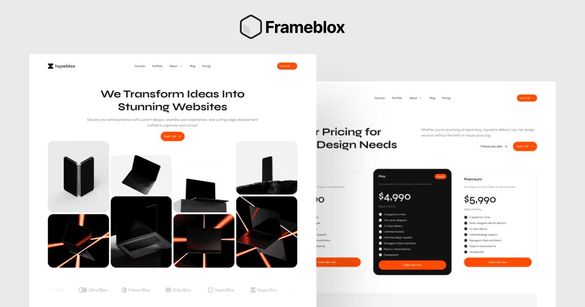 Hypeblox - Frameblox Framer UI kit