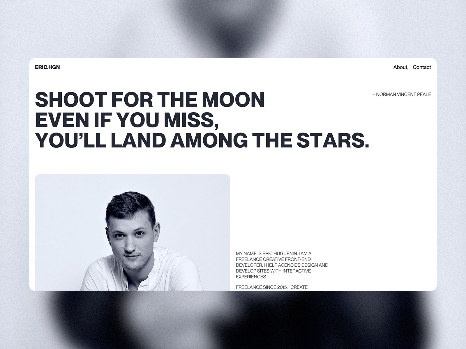 Eric Huguenin — Creative Front-End Developer - Freelance Image 0