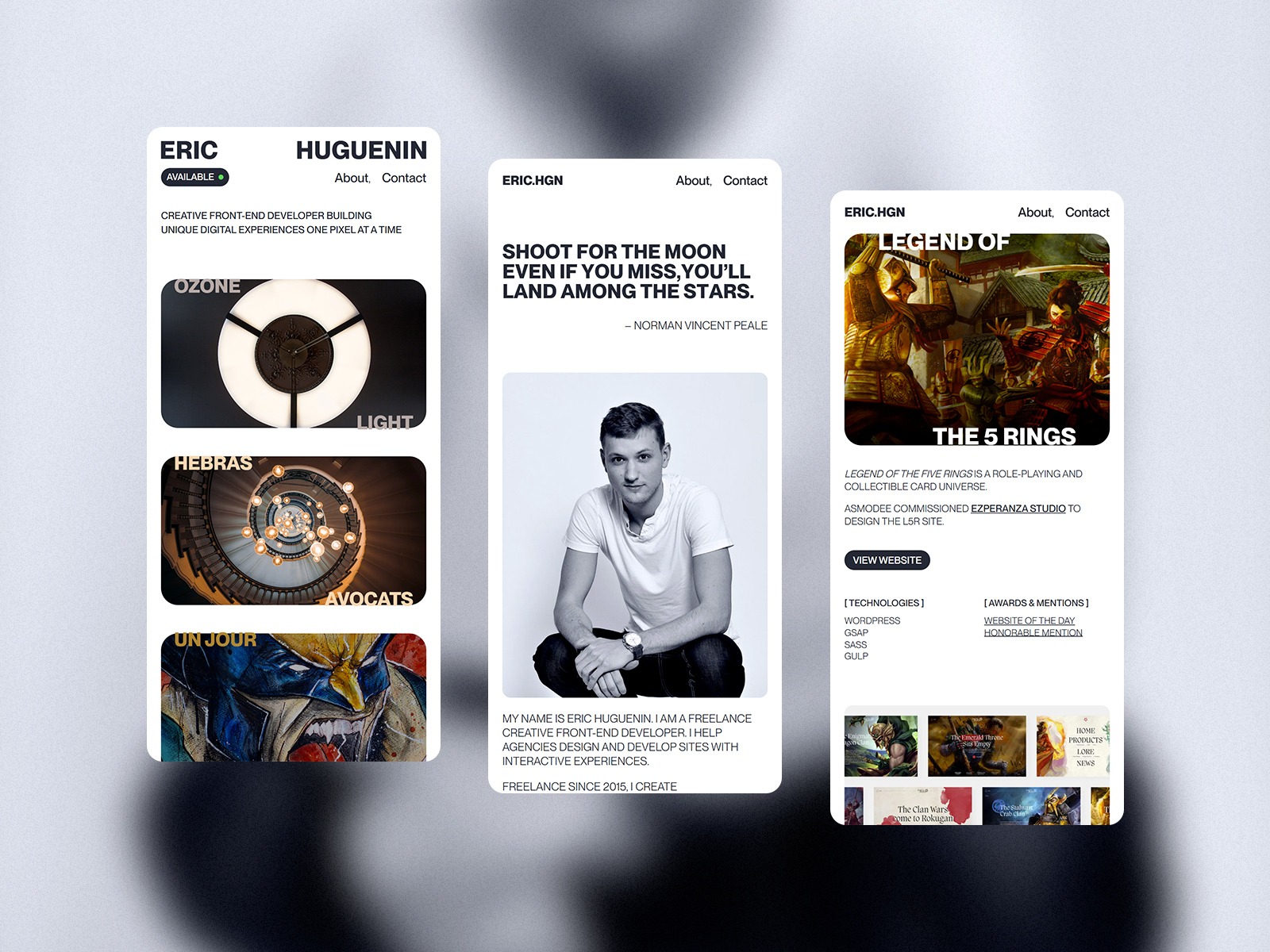 Eric Huguenin — Creative Front-End Developer - Freelance Image 3