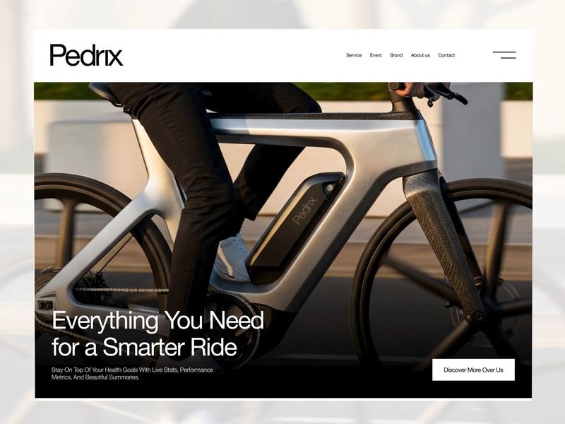 Pedrix - E Bike Website UI Motion