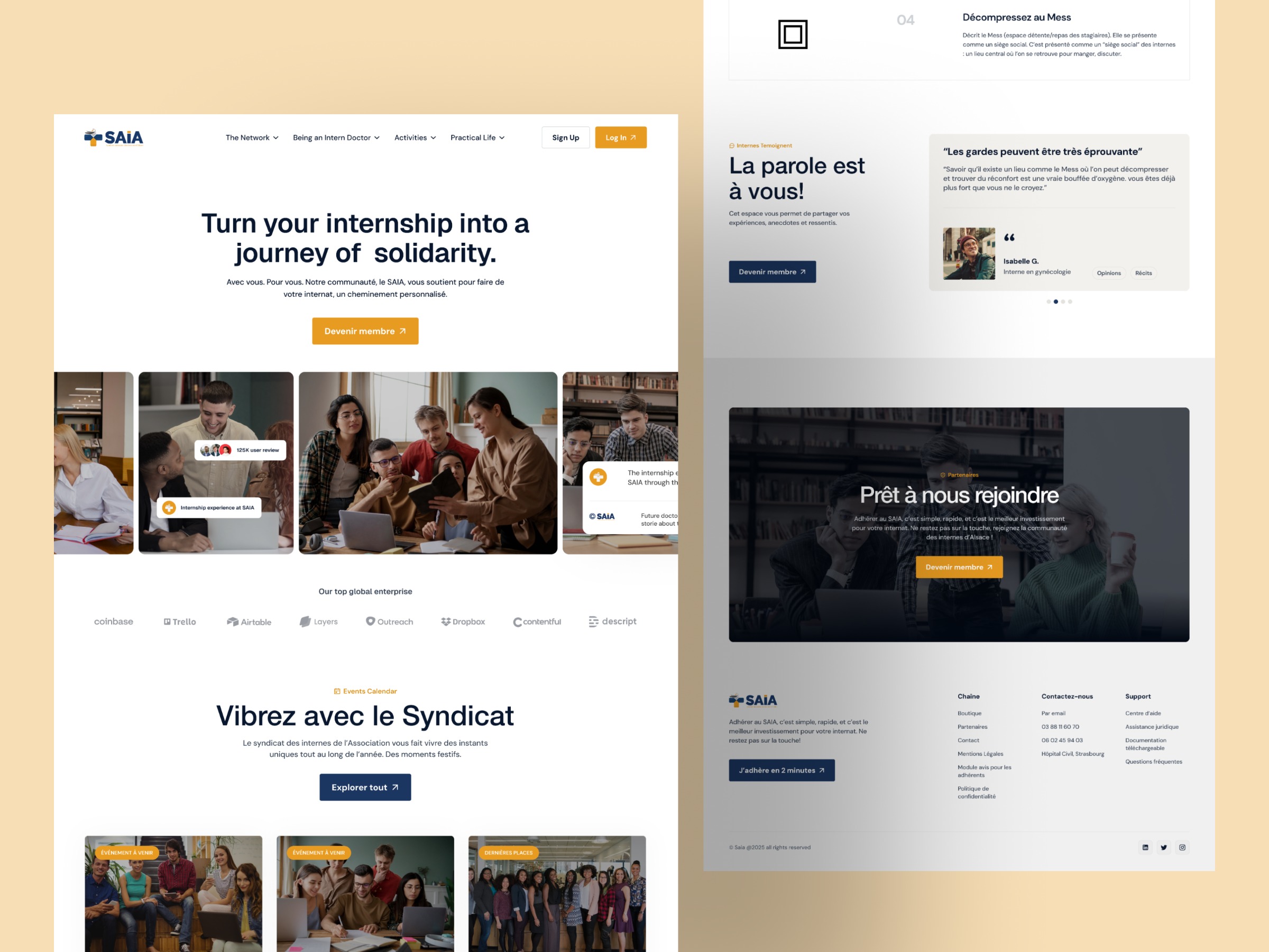 Education Website Design for Medical Intern Image 0