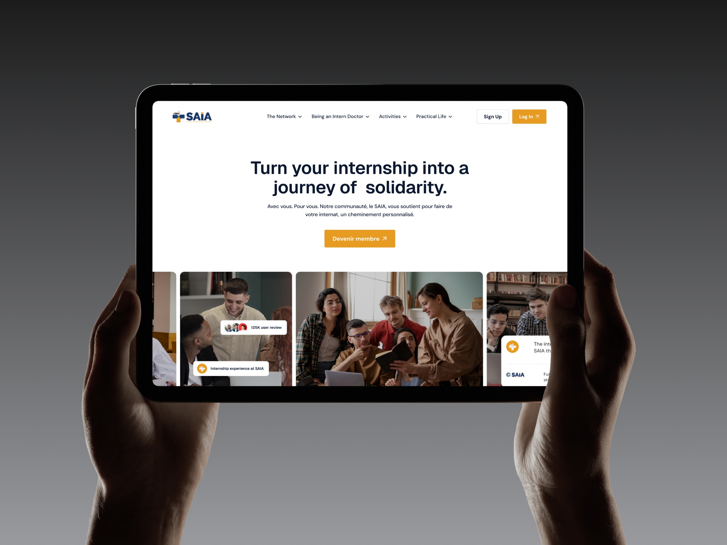 Education Website Design for Medical Intern Image 1