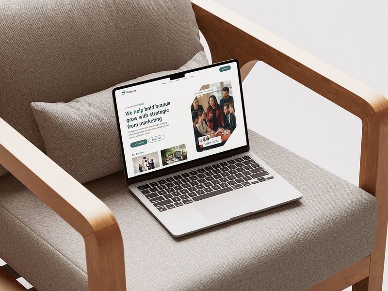 Digital Marketing Agency Website Design Concept