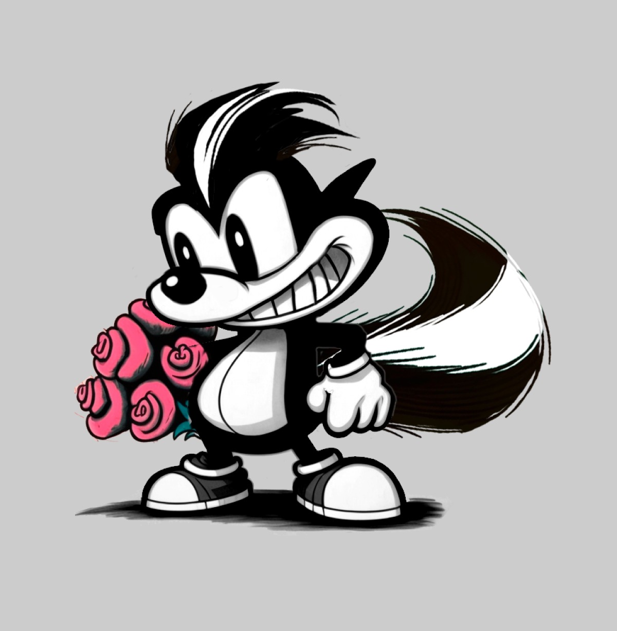 Skunks and Roses Image 0