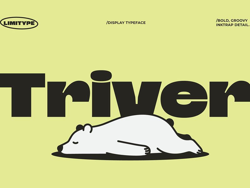 Triver - Bold Inktrap Font