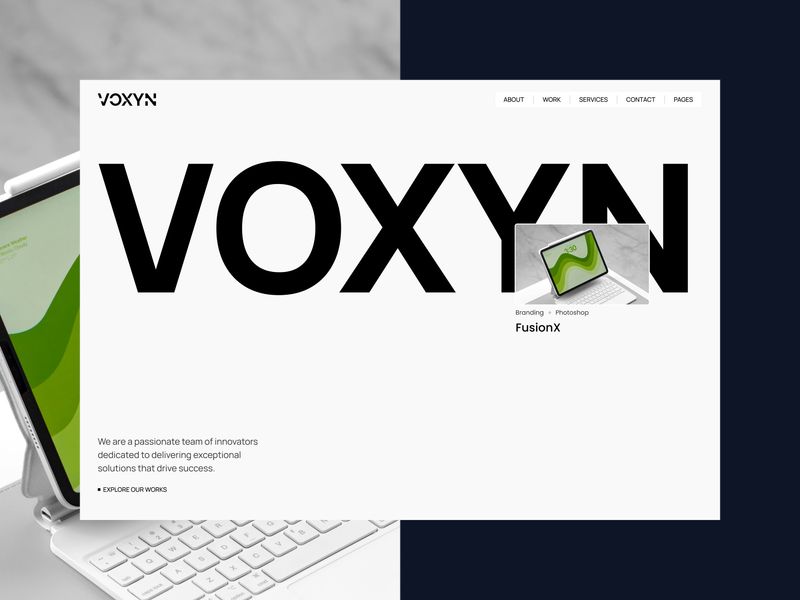 Voxyn - Portfolio & Agency Website