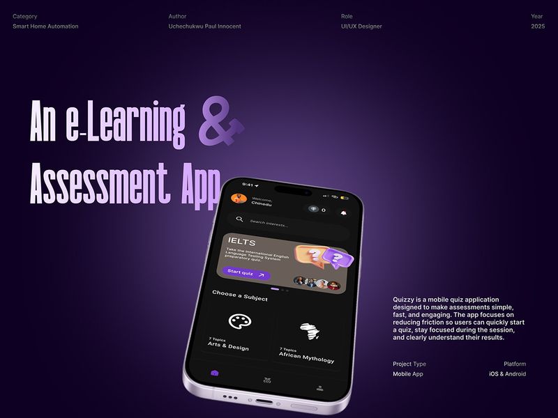 E-learning and Assessment App
