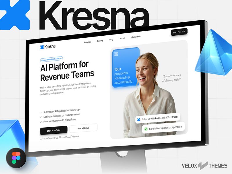 Kresna - AI SaaS Website