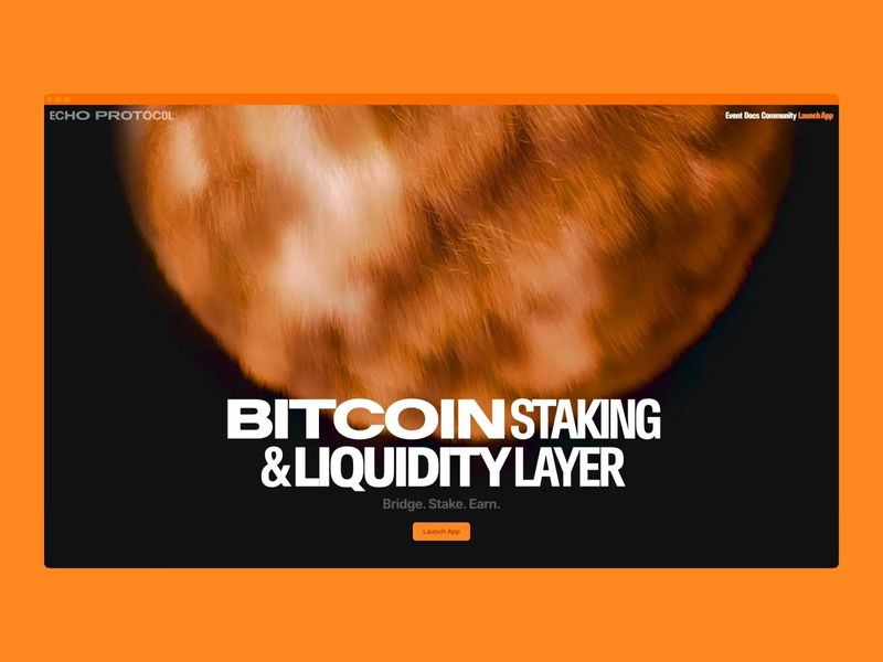 Website for Echo Protocol