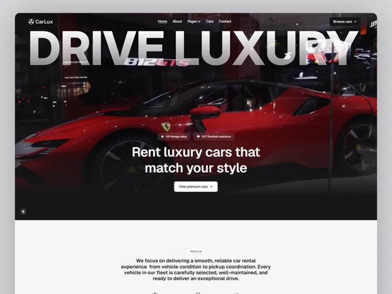 Carlux by Webestica - Uncategorized design asset by webflow