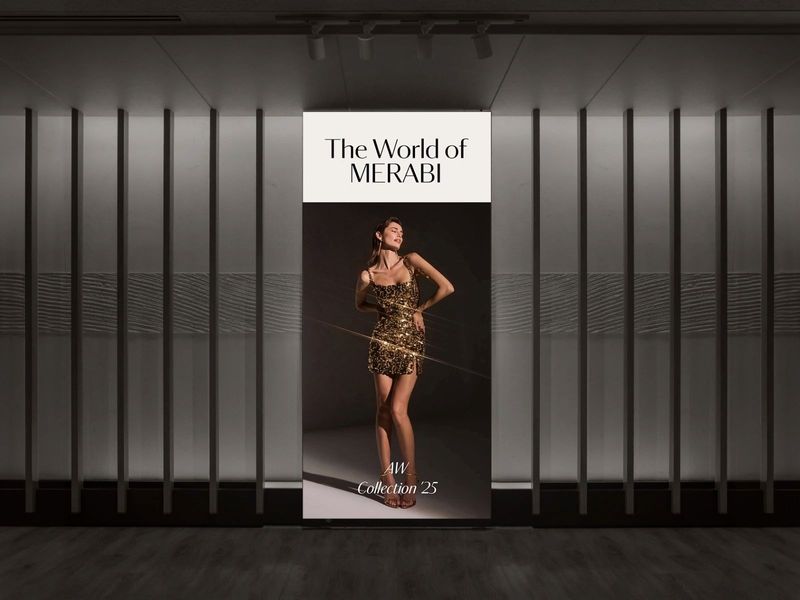 Fashion luxury brand identity - NADINE MERABI