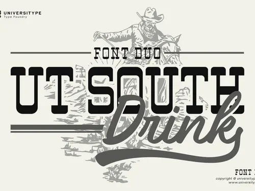 UT South Drink Font Duo - Universitype