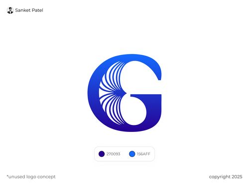 G Logo – Sleek & Modern Lettermark for Your Brand by Sanket Patel