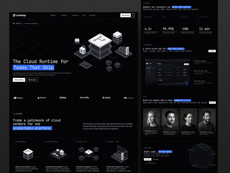 Lockstep — SaaS Landing Page