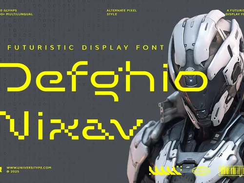UT Defghio Nixav : A Futuristic Display Font