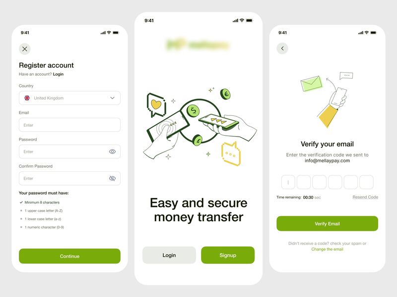 Fintech Onboarding Flow UI Design