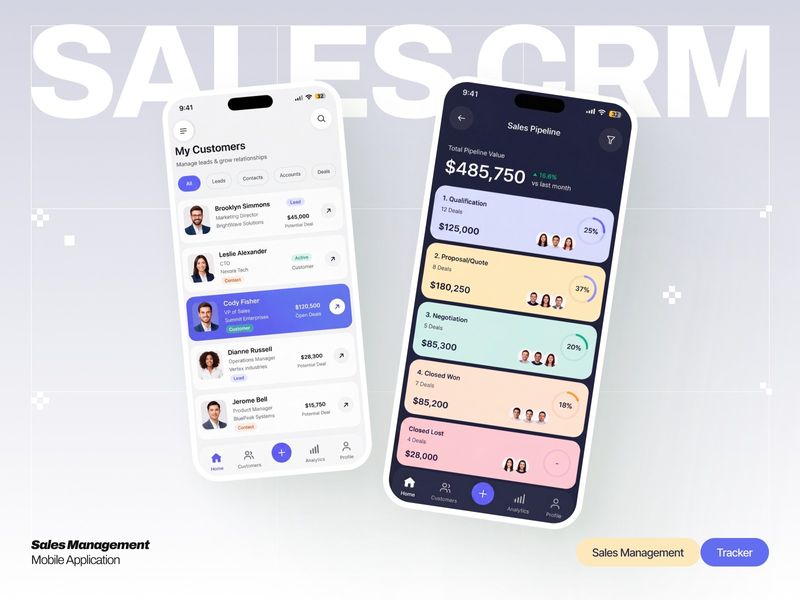 SalesCRM – Modern CRM Mobile Experience