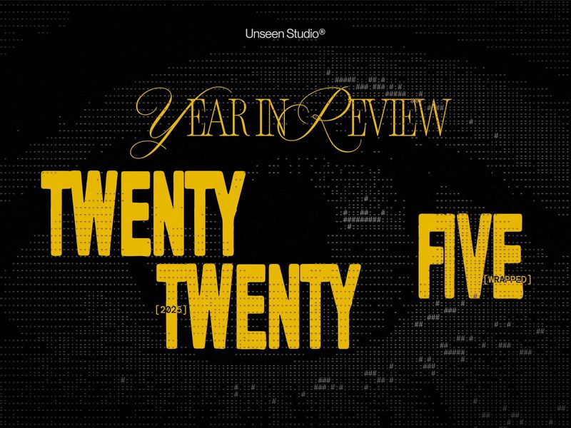 2025 Wrapped - Unseen Studio a Year in Review 