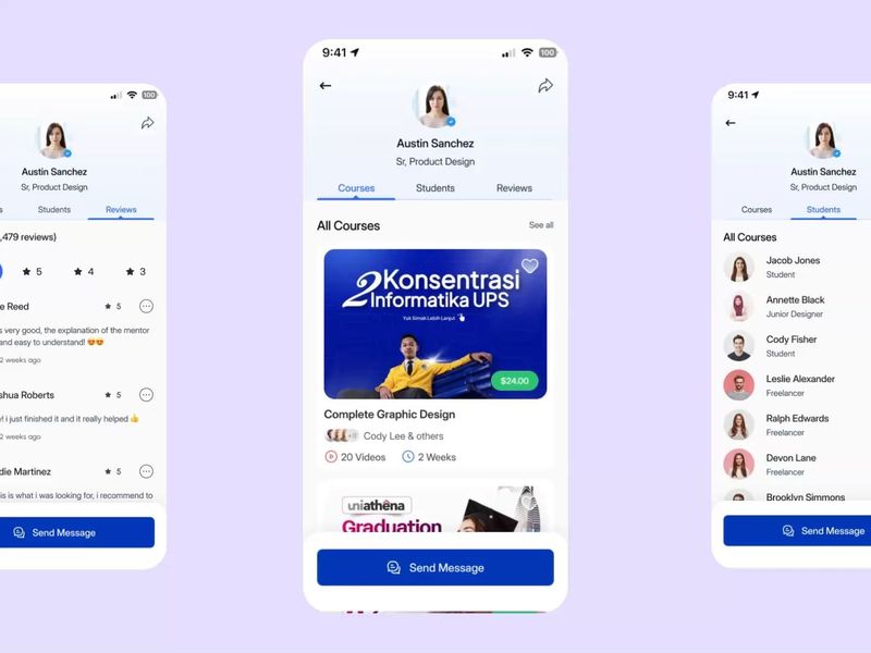 Instructor Profile — Mobile App UI/UX