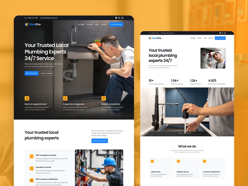 FlowPro — Free Website Template for Framer