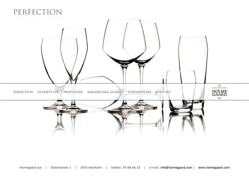 Product website — Holmegaard Perfection