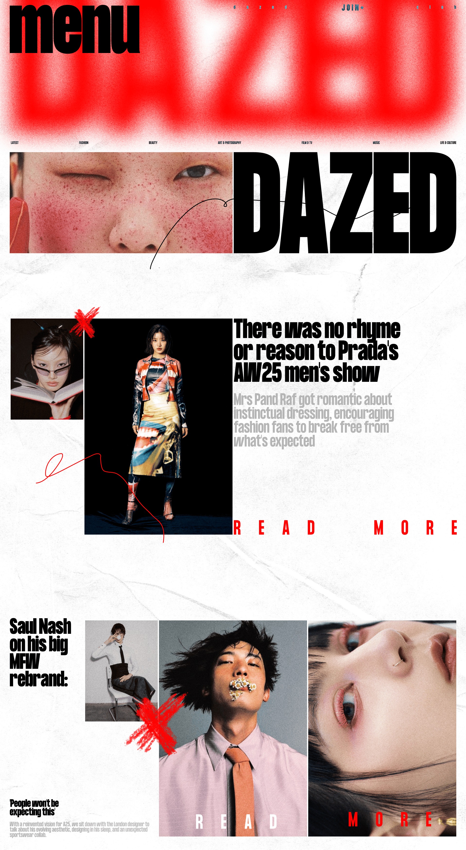 Dazed | Web Design  Image 0
