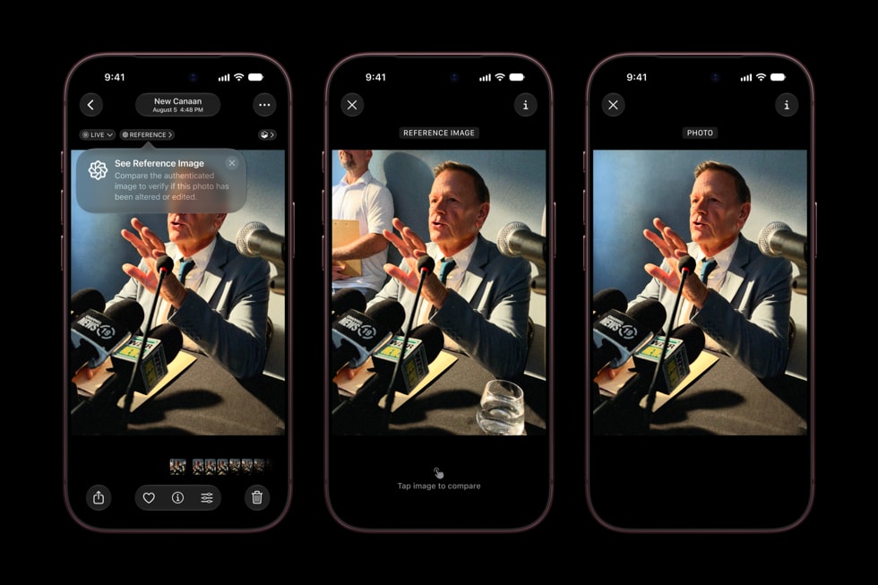 Apple Reference Image in the Photos app