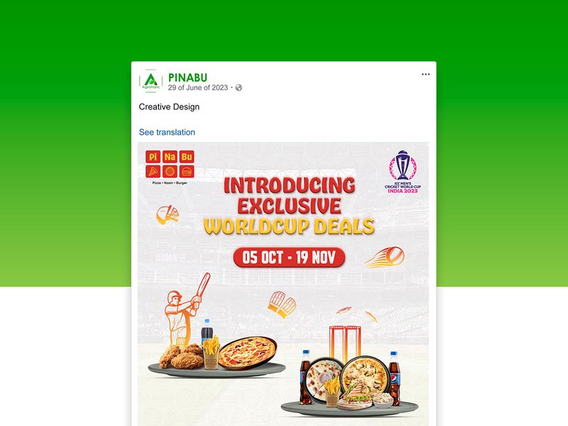 PiNaBu — World Cup Campaign | Comprehensive Menu & OOH