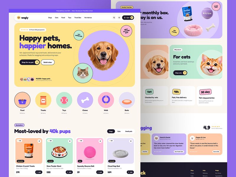 Pet Supplies E-commerce Website Design