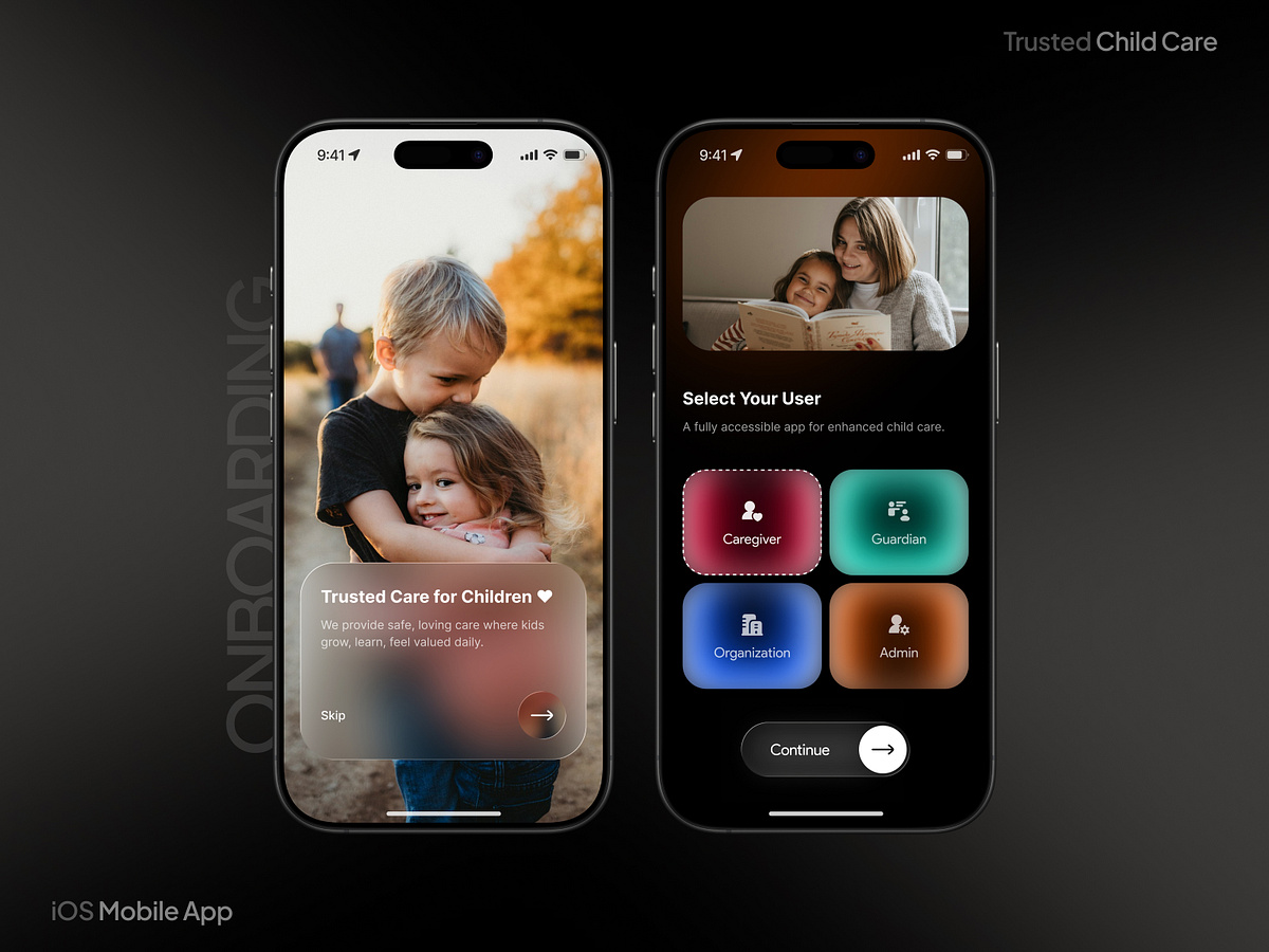 iOS App Onboarding — Childcare