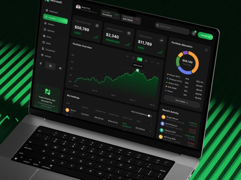 Nexvault – Modern Crypto Portfolio UI